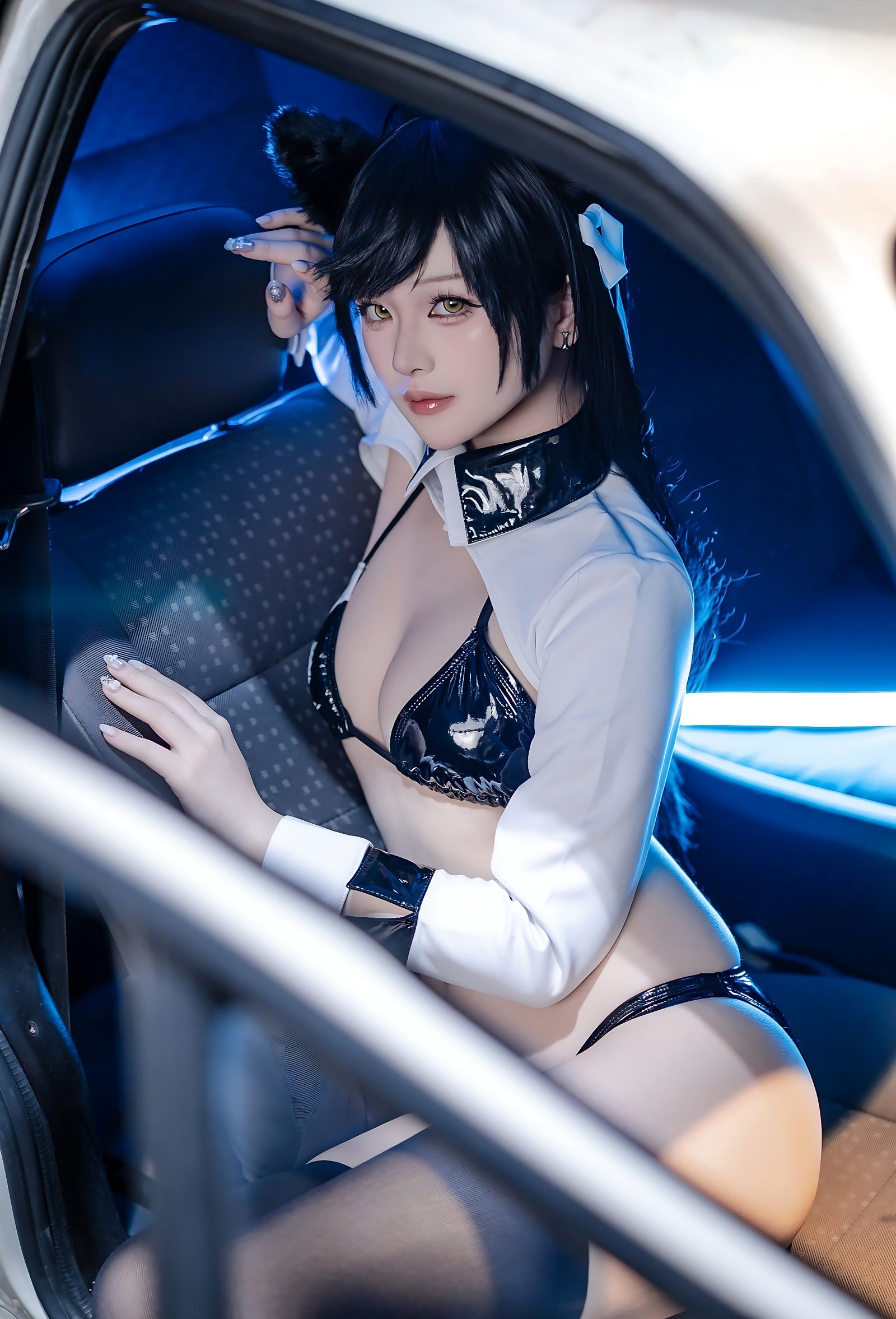 屿鱼 Yuyu 碧蓝航线 爱宕 赛车服 Cosplay 写真图集（114P｜142MB）插图7