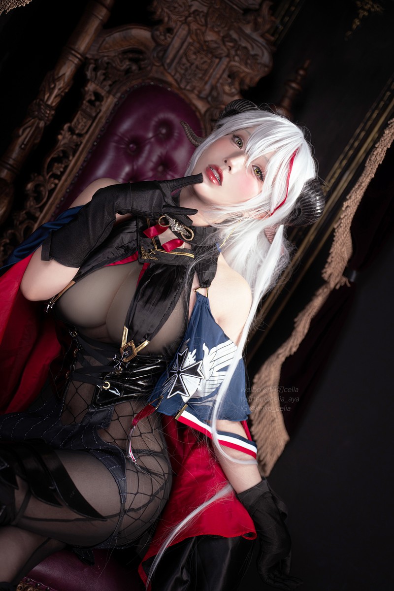 切切Celia 埃吉尔 Aegir Cosplay Azur Lane 写真 32P+2V插图7