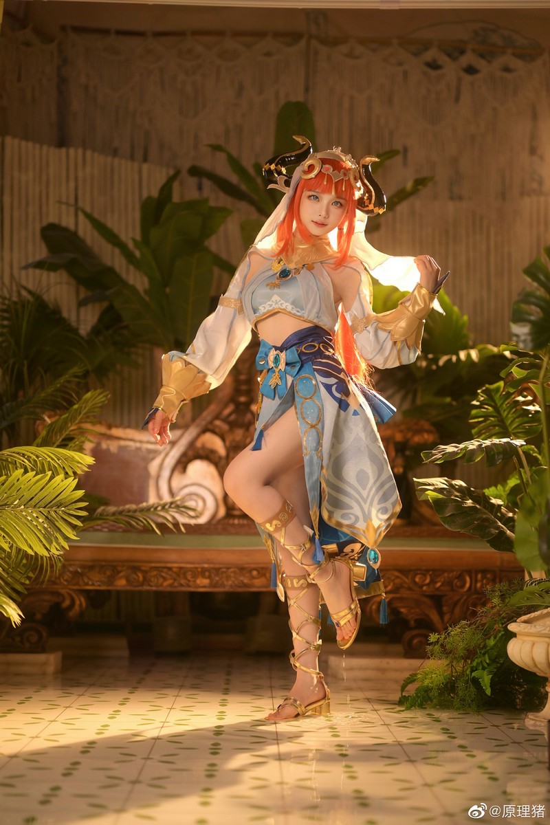 白莉爱吃巧克力 妮露 原神 Cosplay 写真【11P｜84.9MB】插图3