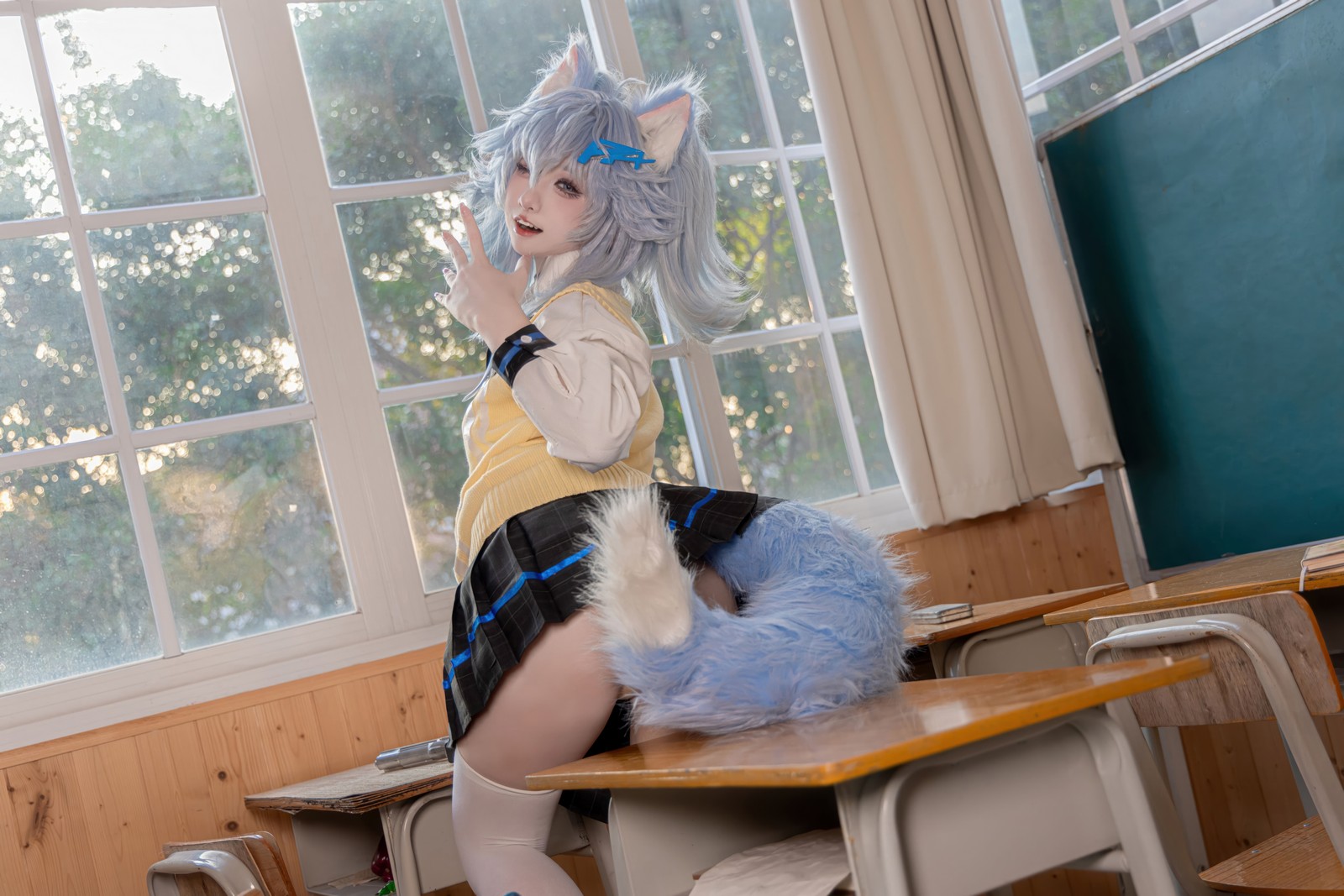 纸悦Etsu_ko《少女前线 PA-15》高校心跳物语 Cosplay 套图[51P-385M]插图9