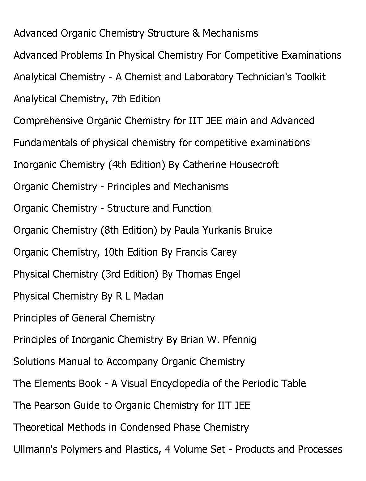 20 Chemistry Books Collection Pack-9