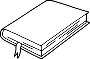 Book with Bookmark (Colored)