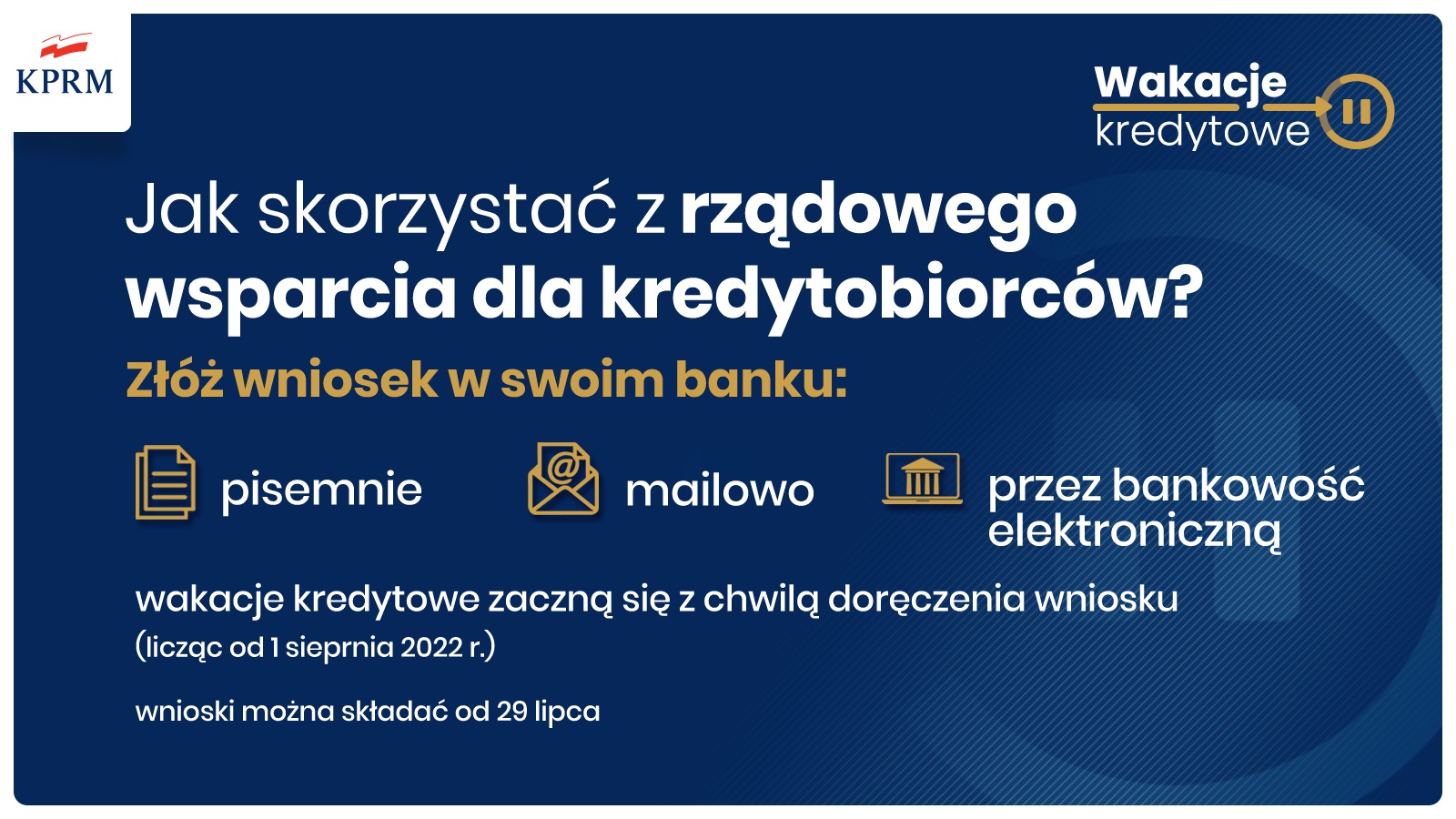 Jak skorzystać z wakacji kredytowych?
