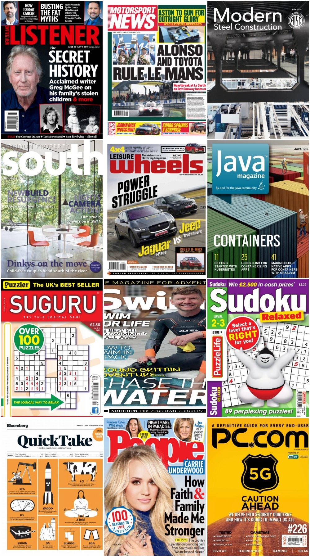 50 Assorted Magazines - June 30 2019 50 Assorted Magazines - June 30 2019