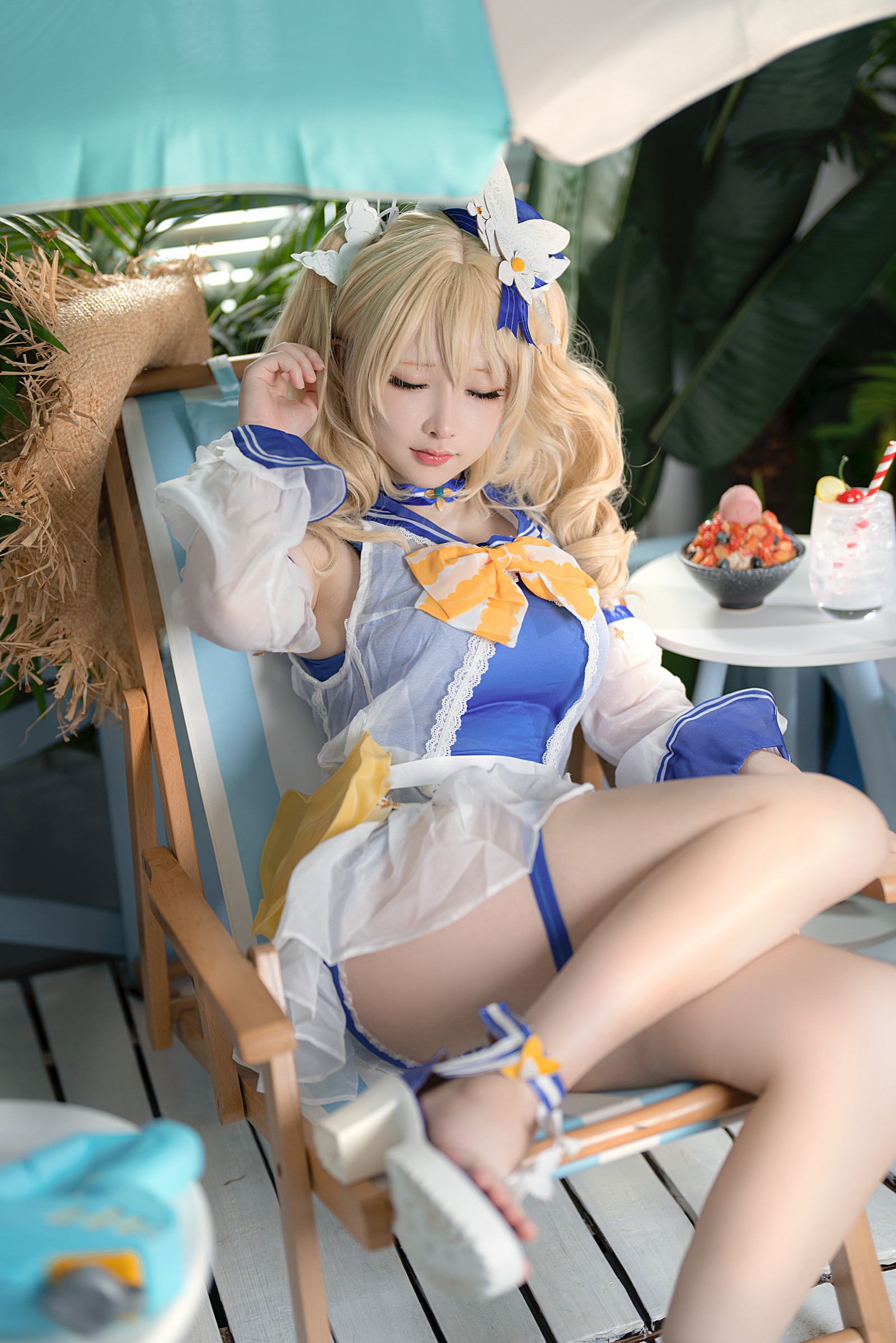 樱梨梨 芭芭拉 泳装 Cosplay 写真集｜原神角色高清摄影（30P｜576MB）插图