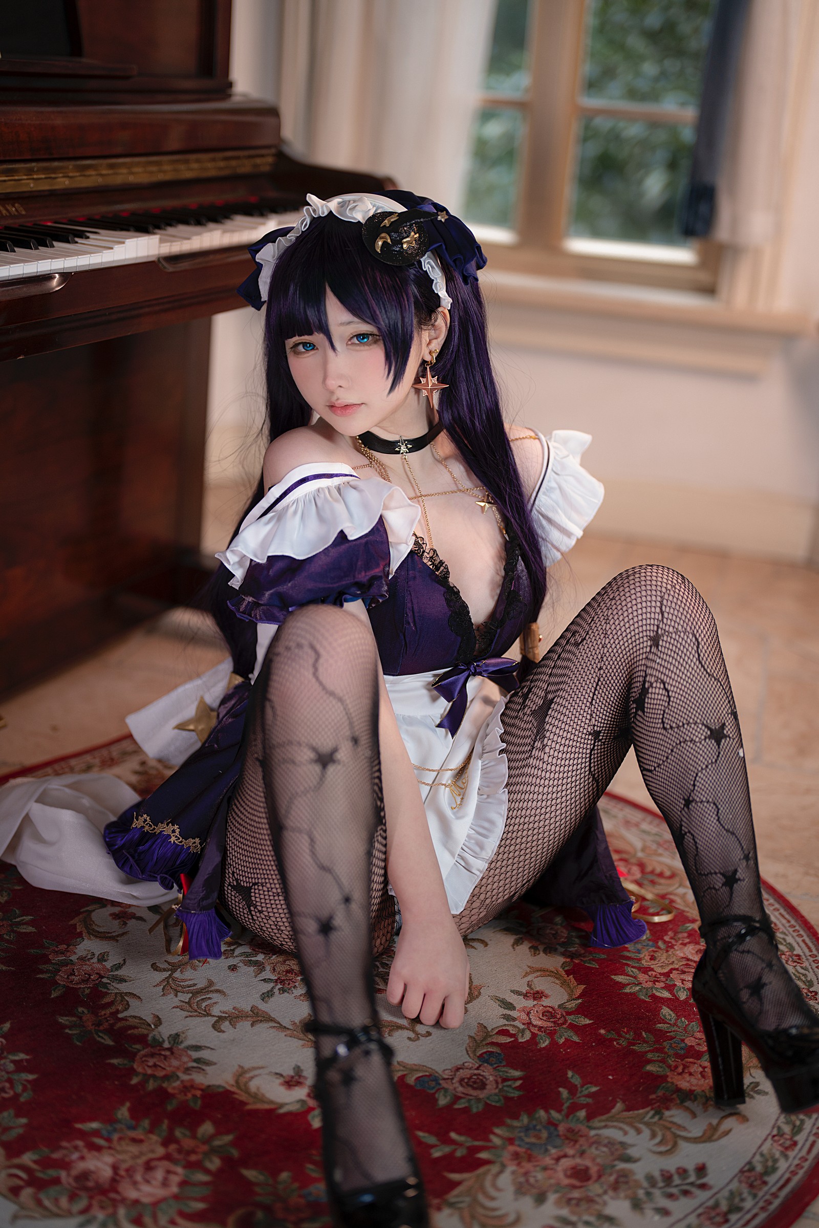 樱梨梨 莫娜 女仆 Cosplay 写真集｜原神角色高清图集（34P｜135MB）插图4