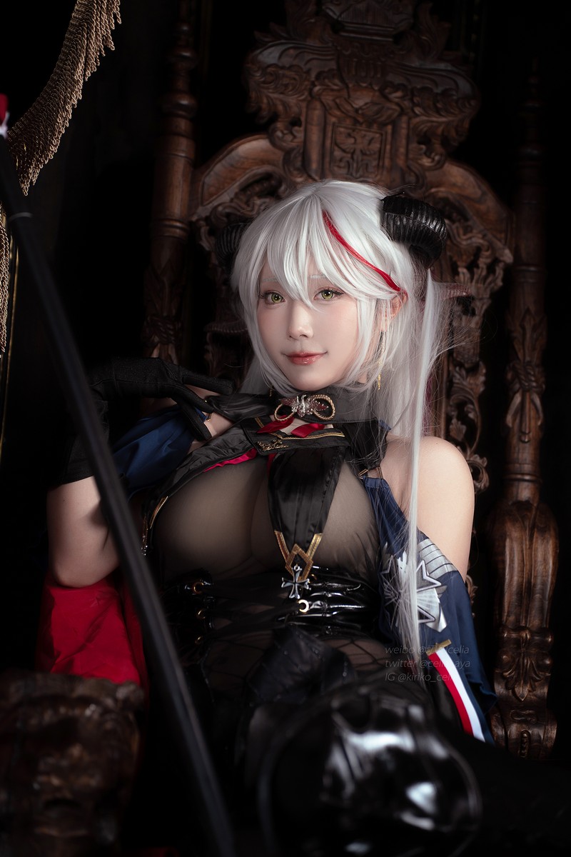 切切Celia 埃吉尔 Aegir Cosplay Azur Lane 写真 32P+2V插图