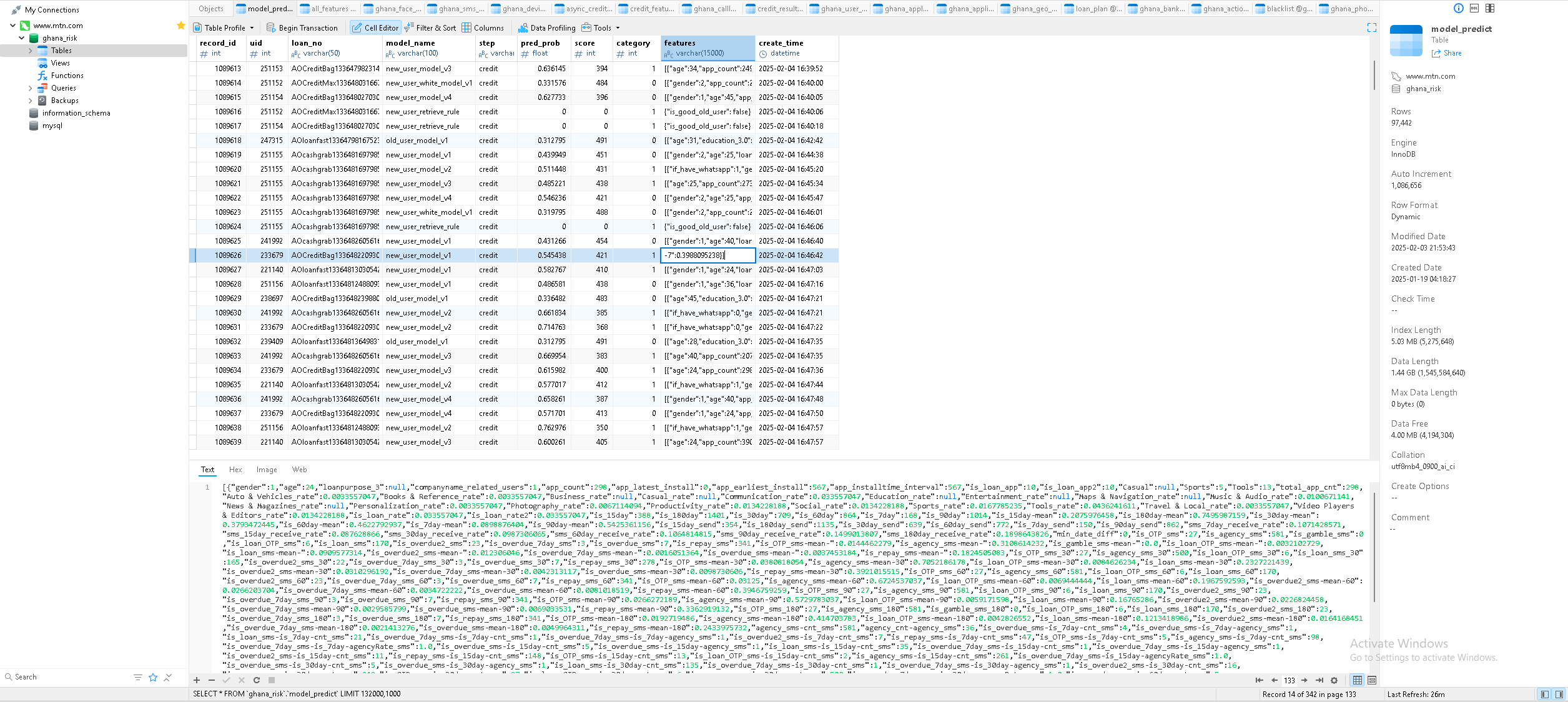 Example Of Table Rows model predict — Postimages