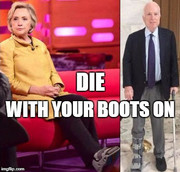 Hillary McCain die boots on