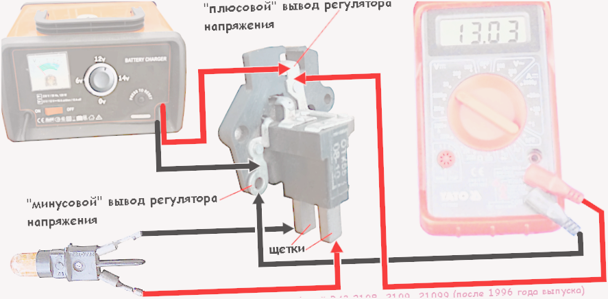 реле регулятор напряжения как проверить