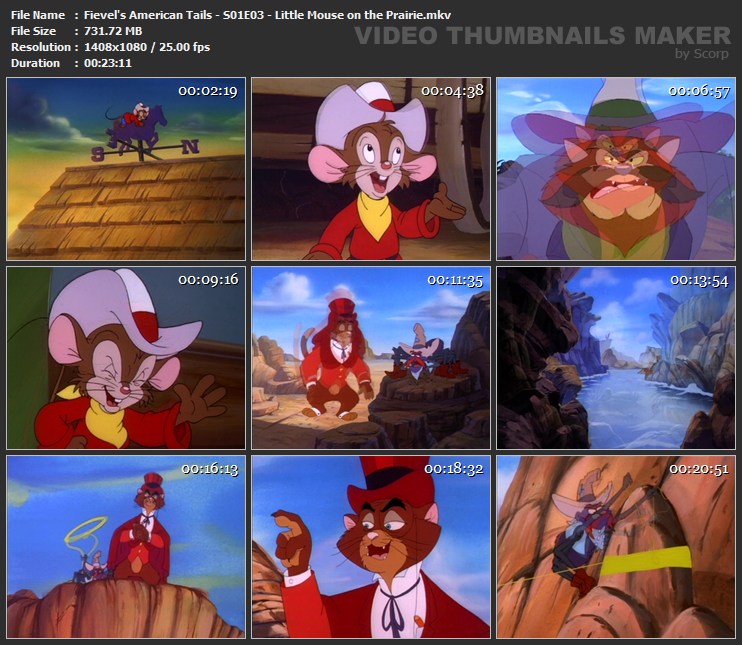 Fievel's American Tails - S01E03 - Little Mouse on the Prairie.mkv