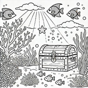 Underwater-Scene-Coloring-Page