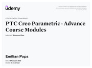 PTC Creo Parametric - Advance Course Module