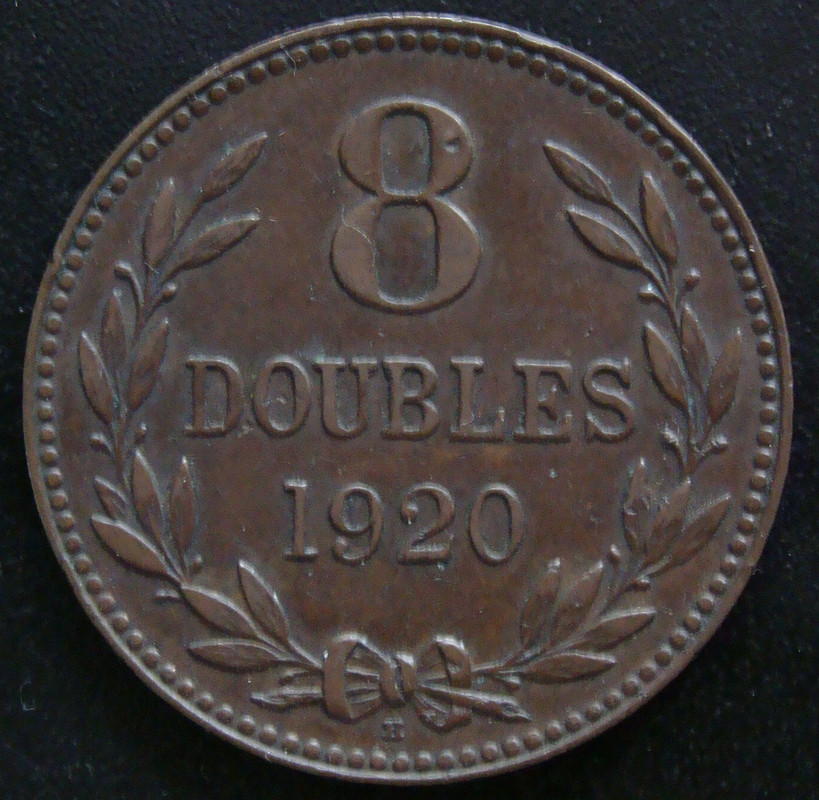 8 Doubles. Guernesey. 1920. Birmingham  GBG-8-Dobles-1920-rev