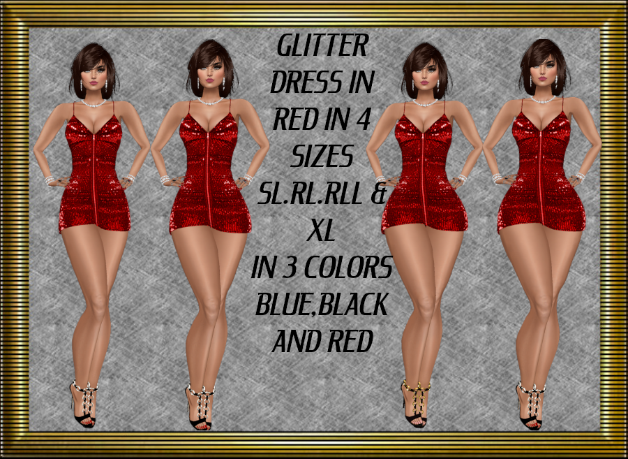 329-Glitter-Dress-Red-Product-Pic