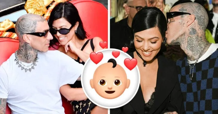 Kourtney Kardashian presume baby bump con tierna sesión de fotos