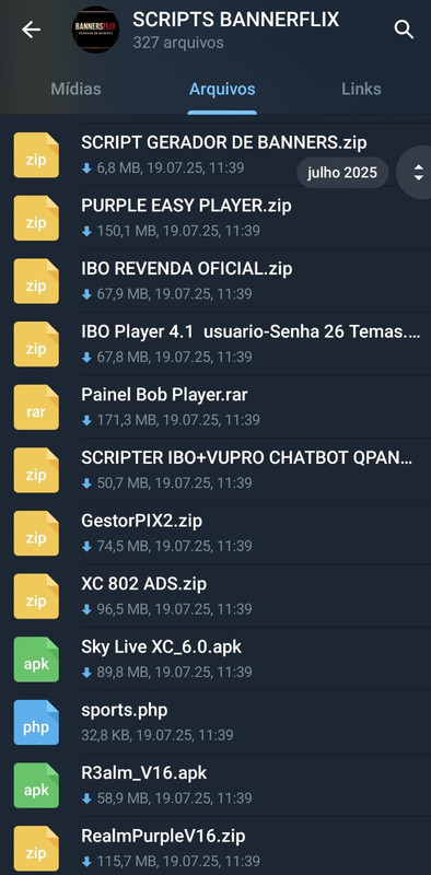 Imagem do Canal de Scripts