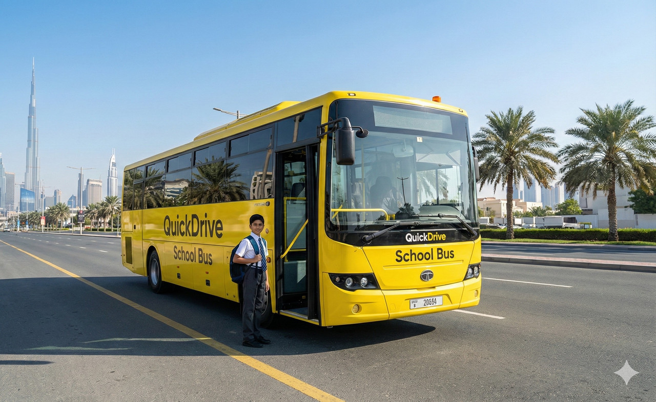 Yellow School Bus in UAE