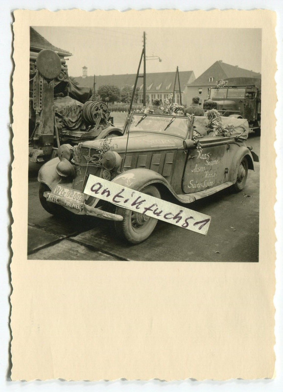 Deut. ADLER-Militär-Front-PKW mit Front-Beschrif