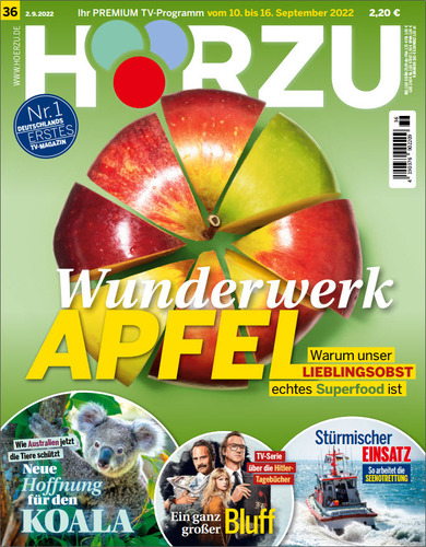 Cover: Hörzu Fernsehzeitschrift No 36 vom 02  September 2022
