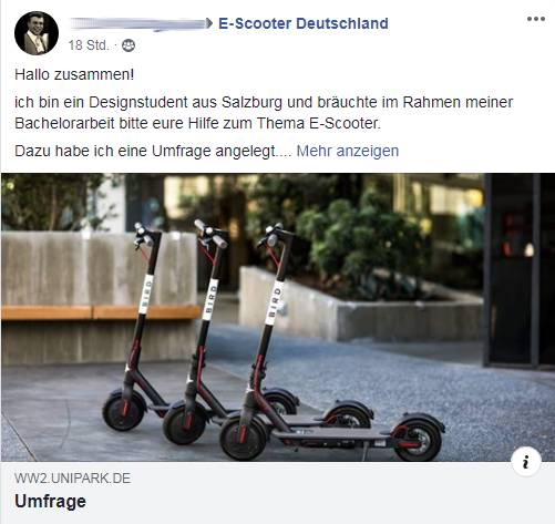 E-Scooter-Umfrage