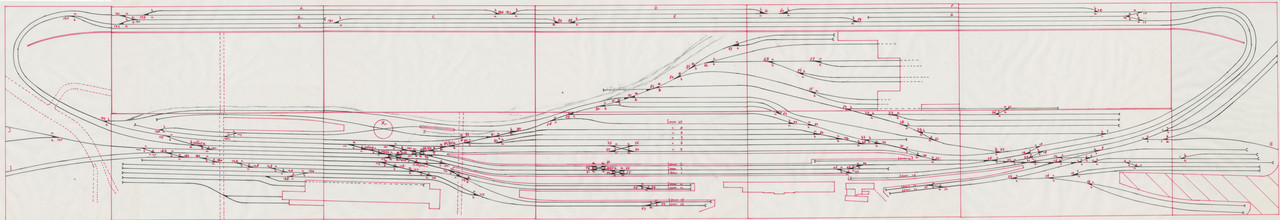 150DPI Originele Baanplan uit 1978 opgeschoond