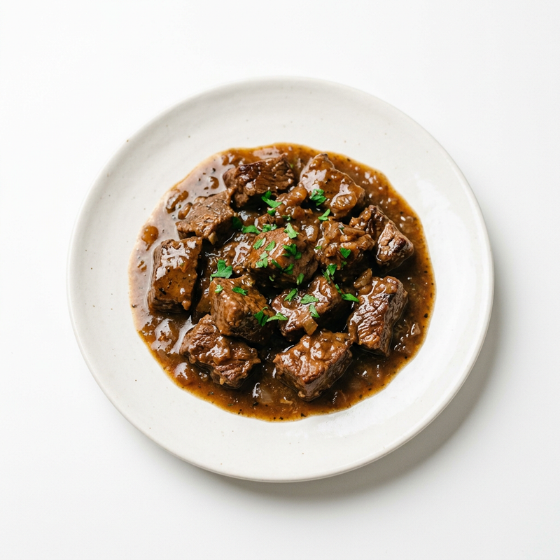 Tapa De Carne De Ternera En Salsa