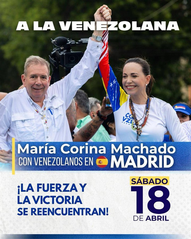 Foto cedida por María Corina Machado