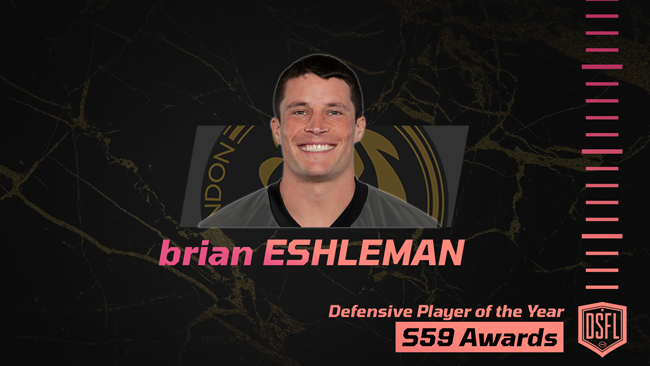 012 DSFL defensive player of the year WIN