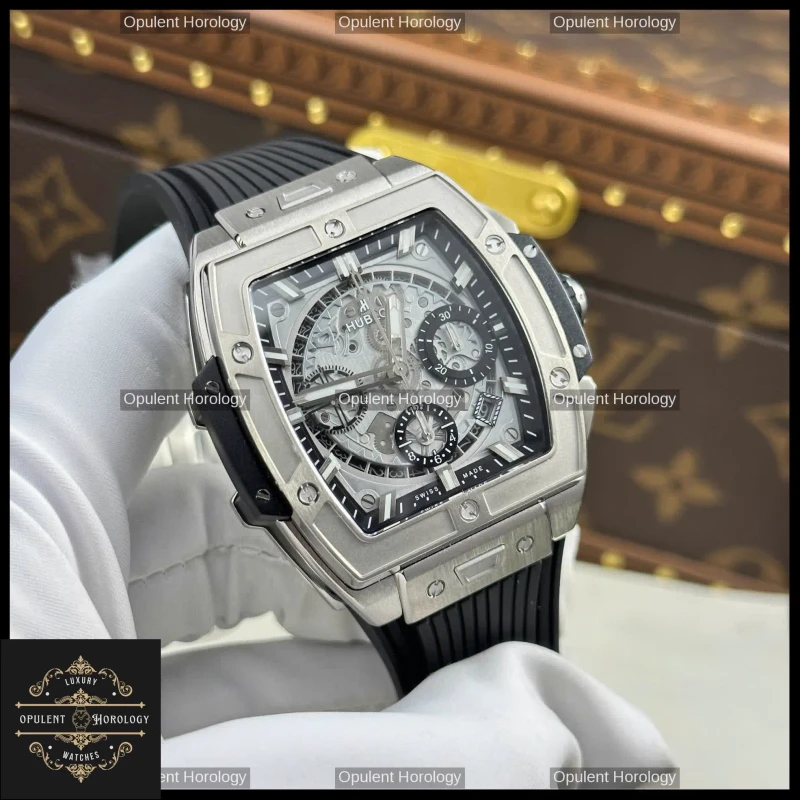 Hublot Spirit of Big Bang – Titanium 42 mm Automatic Skeleton Chronograph - Super Clone