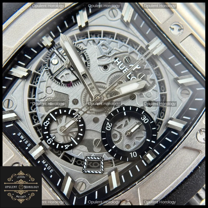 Hublot Spirit of Big Bang – Titanium 42 mm Automatic Skeleton Chronograph - Super Clone