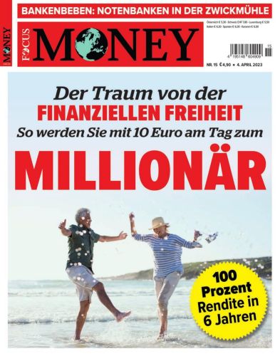 Cover: Focus Money Finanzmagazin No 15 vom 04  April 2023