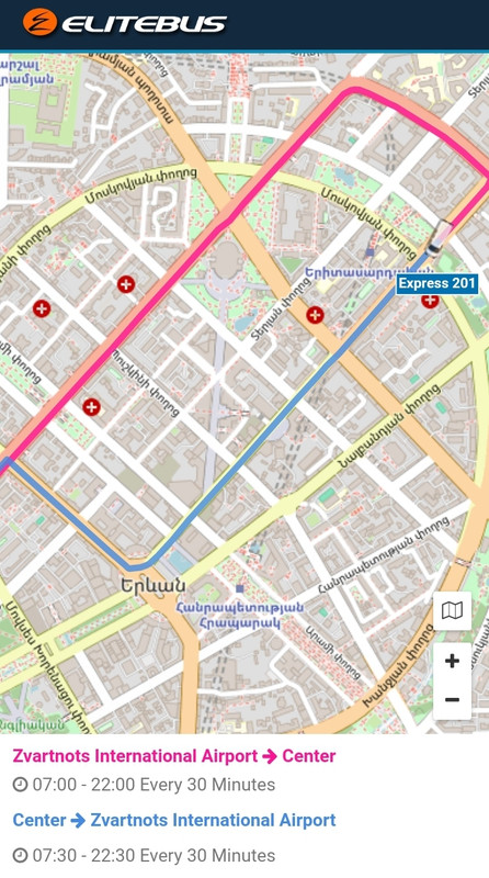 Marshrutka EliteBus Ereván a Kilikia Bus Station y Airport - Ereván: Qué ver, Dormir, Restaurantes, Aeropuerto - Armenia