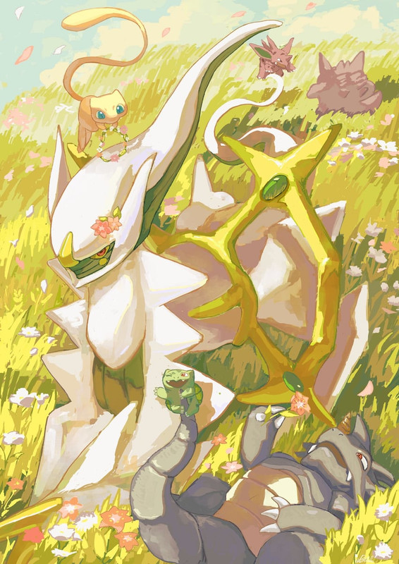 gengar-bulbasaur-mew-arceus-rhydon-and-1