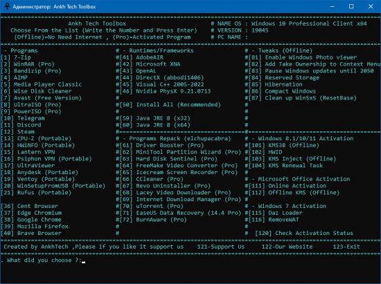 Ankh Tech Toolbox v2.0 (x86/x64)