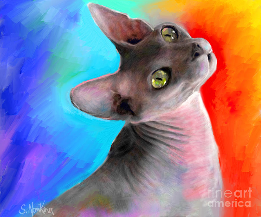 08-sphynx-cat-painting-svetlana-novikova