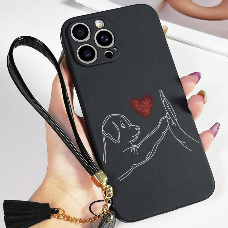 Foto de Funda con diseño de mascota. Incluye correa de mano.