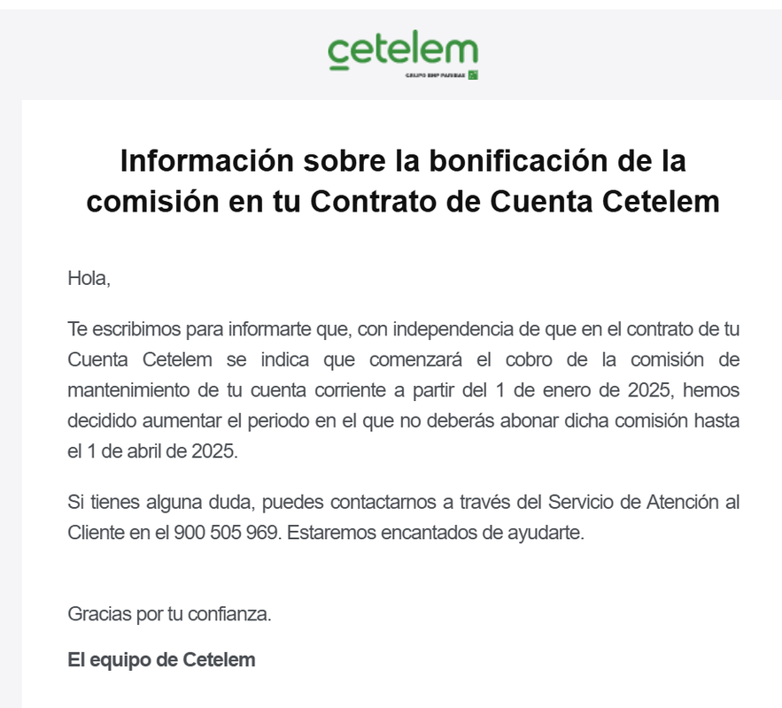 cetelem comision