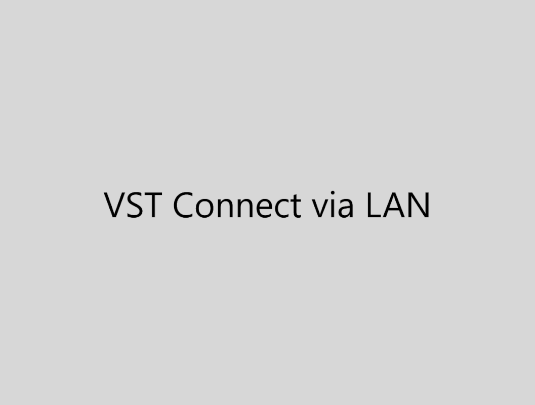 VSTConnectProOnLAN