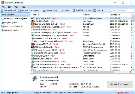 Glary Absolute Uninstaller 5.3.1.49 Multilingual