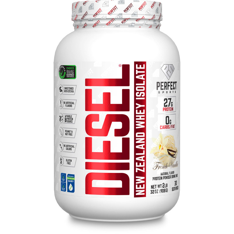 Diesel 100% New Zealand Whey Isolate  French Vanilla 2Lb 