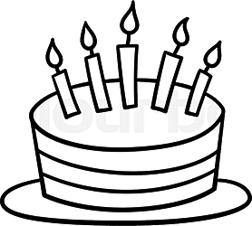 Birthday Cake (Colored)