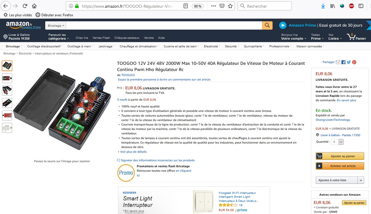 Variateur de ventil chauffage 10 03 2019