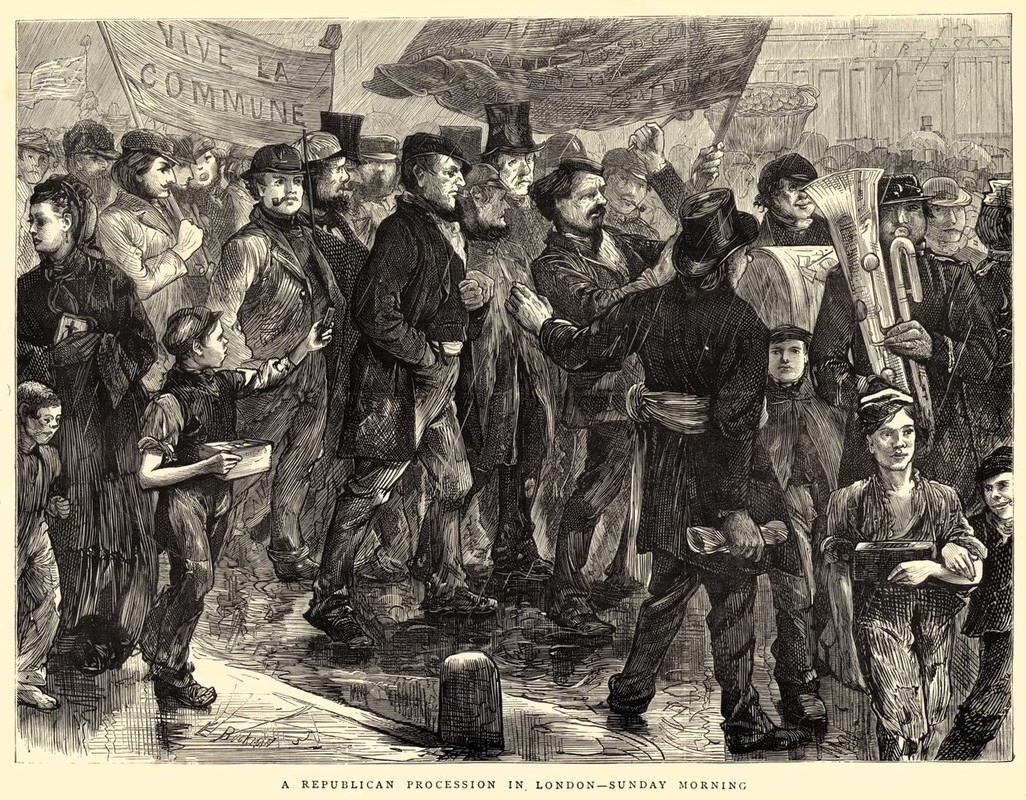 Edwin_Buckman_-_A_Republican_Procession_in_London_Sunday_Morning_-_manifestation_de_soutien_à_la_Com