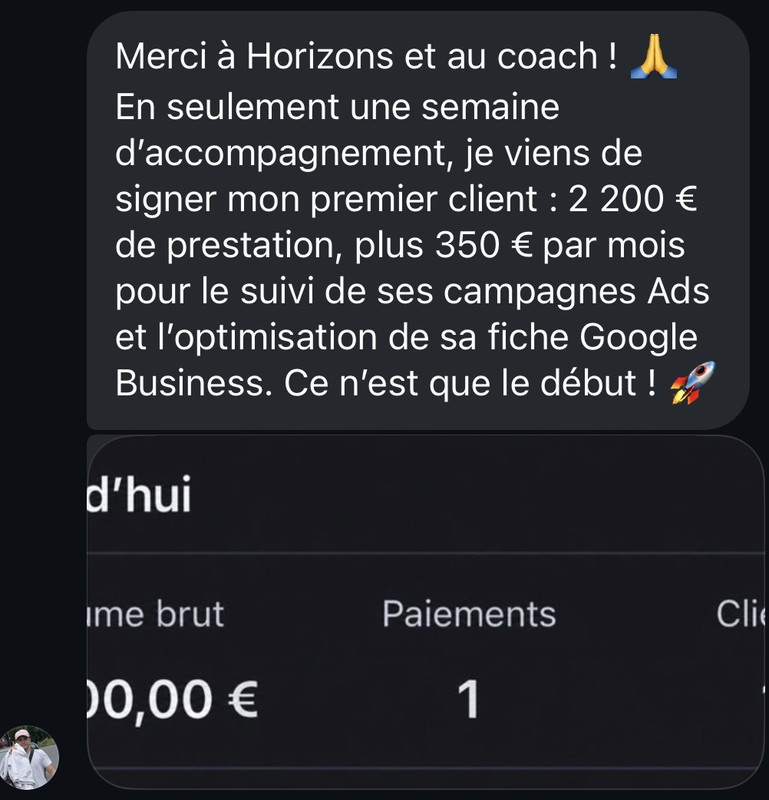 Témoignage 2 200€ signé
