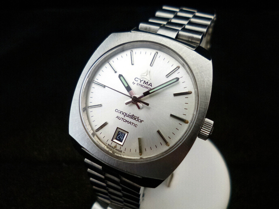 Coin des Affaires - Montre vintage acier auto Cyma Coin des Affaires - Montre vintage acier auto Cyma