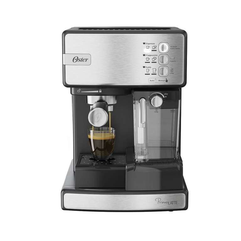 Walmart: Cafetera Oster Prima Latte I Plateada + Paq. 14 Cuchillos Oster 
