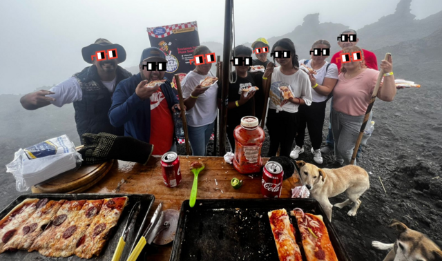 PizzaDAO Global Pizza Party 2022 on an active volcano|690x407, 75%