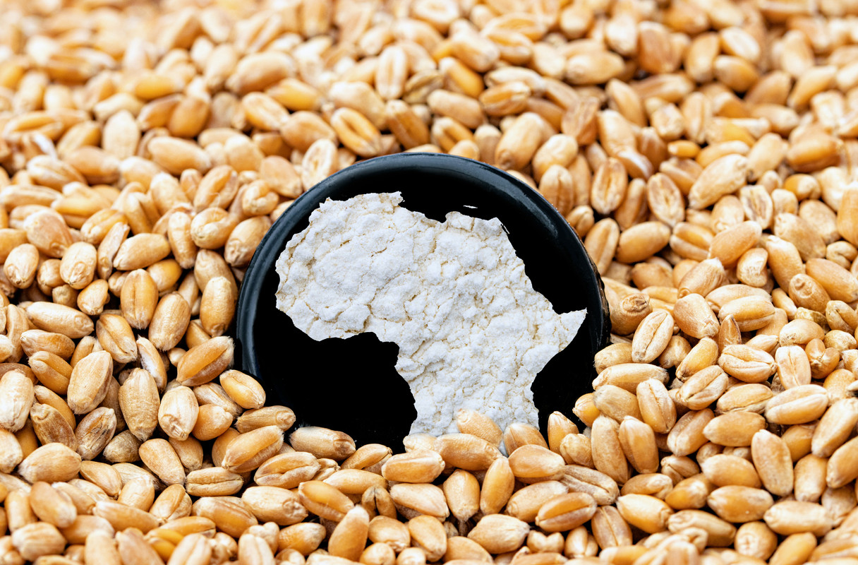 Smallholder family in dry field