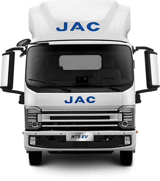Camion électrique iJAC N75 7,5 tonnes, vue de face
